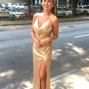 Formal all sequin gown .